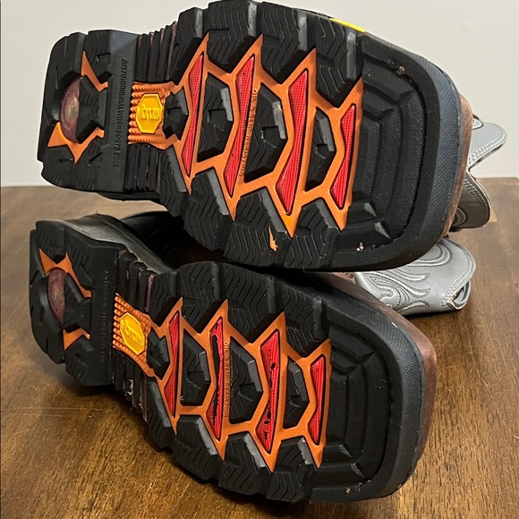 Men’s JUSTIN Tanker Steel Toe Western Work Boots Cowboy Style WK2102 Size 10.5D - Picture 14 of 16